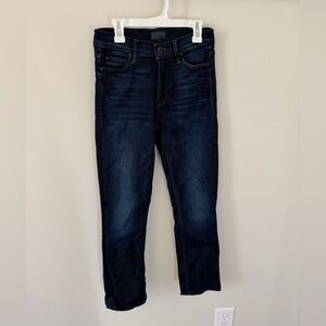 MOTHER the Mid Rise Dazzler Ankle Jeans Women’s Size 25 Dark Wash